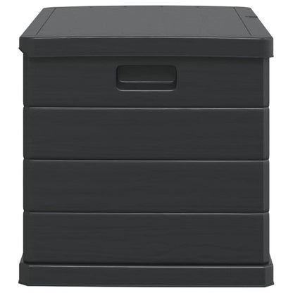 vidaXL Garden Storage Box Plastic 77.5 x 54.5 x 53 cm Anthracite