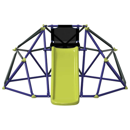 vidaXL Children Climbing Dome Blue 6FT with Slide Steel