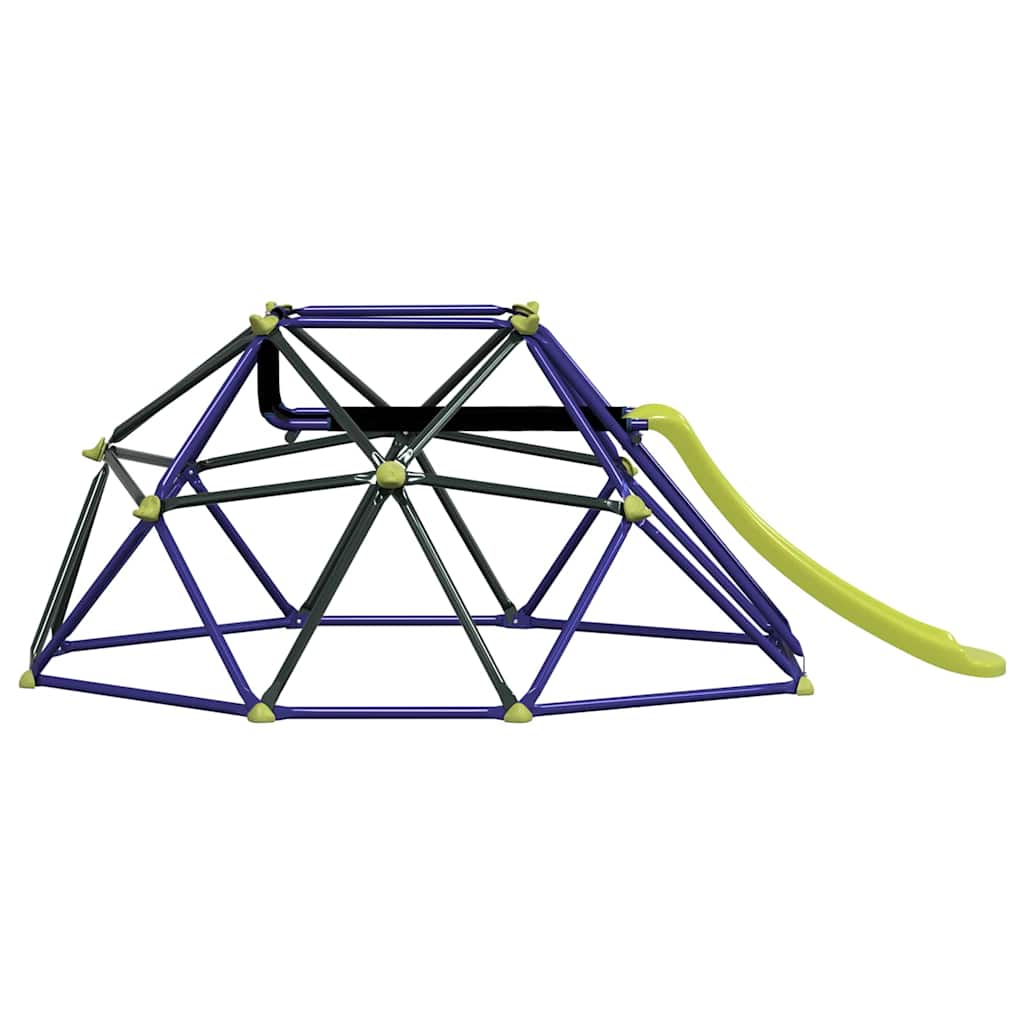 vidaXL Children Climbing Dome Blue 6FT with Slide Steel
