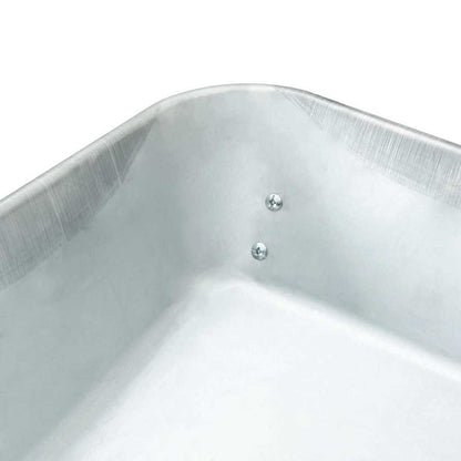 vidaXL Wheelbarrow Silver and Black 100 L 150 kg Galvanized Steel - 61256