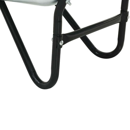vidaXL Wheelbarrow Silver and Black 80 L 120 kg Galvanized Steel