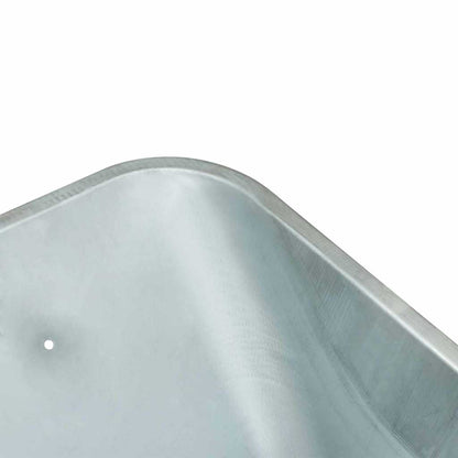 vidaXL Wheelbarrow Tray Replacement Silver 88 x 60 x 32 cm