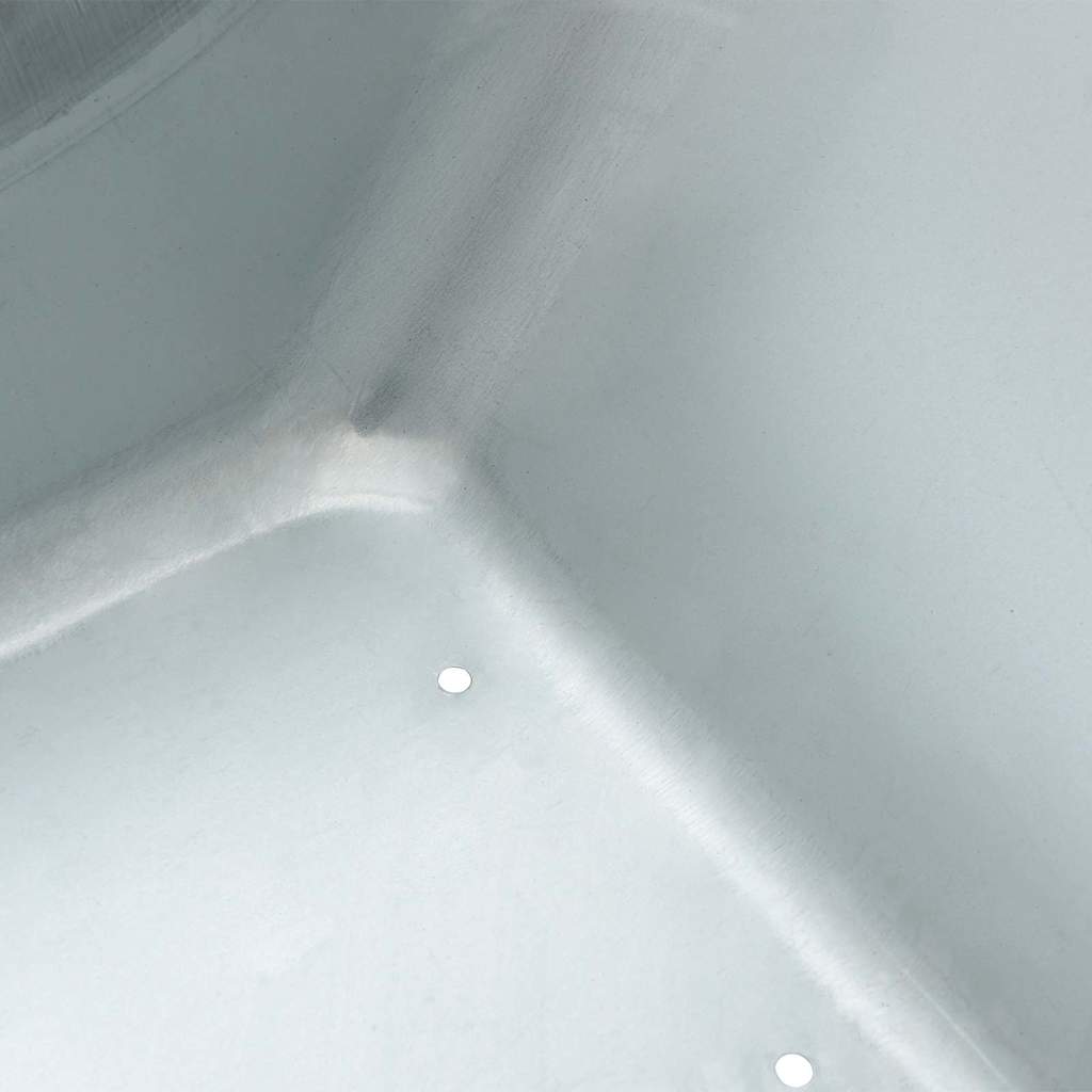 vidaXL Wheelbarrow Tray Replacement Silver 88 x 60 x 32 cm