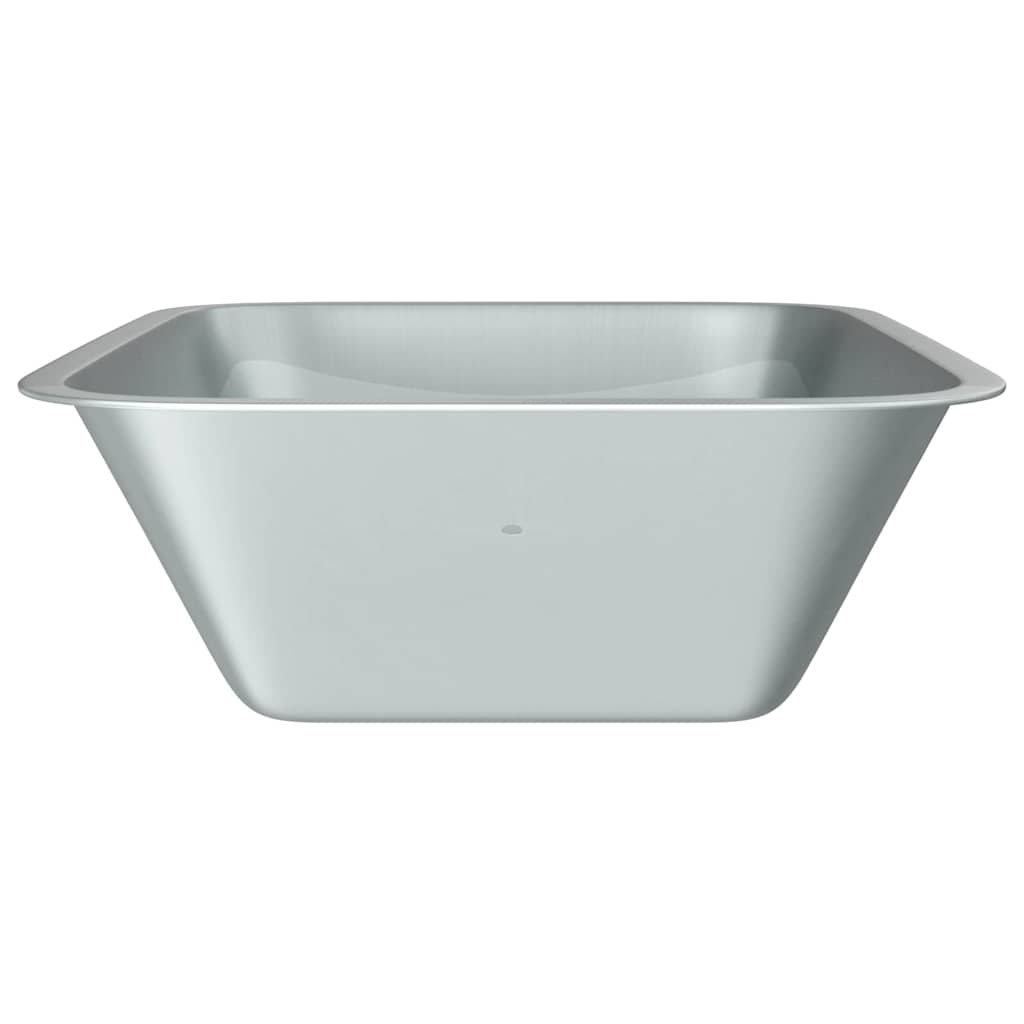 vidaXL Wheelbarrow Tray Replacement Silver 88 x 60 x 32 cm