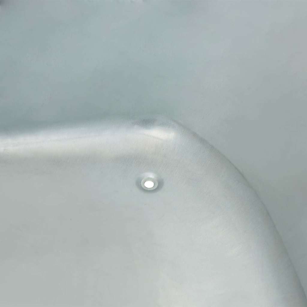 vidaXL Wheelbarrow Tray Replacement Silver 90 x 63 x 28 cm
