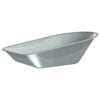 vidaXL Wheelbarrow Tray Replacement Silver 90 x 63 x 28 cm