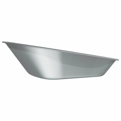 vidaXL Wheelbarrow Tray Replacement Silver 90 x 63 x 28 cm