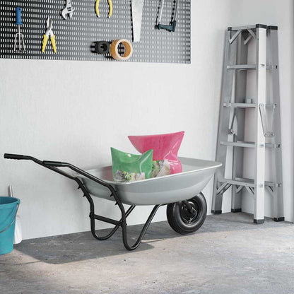 vidaXL Wheelbarrow Tray Replacement Silver 80 x 60 x 25 cm