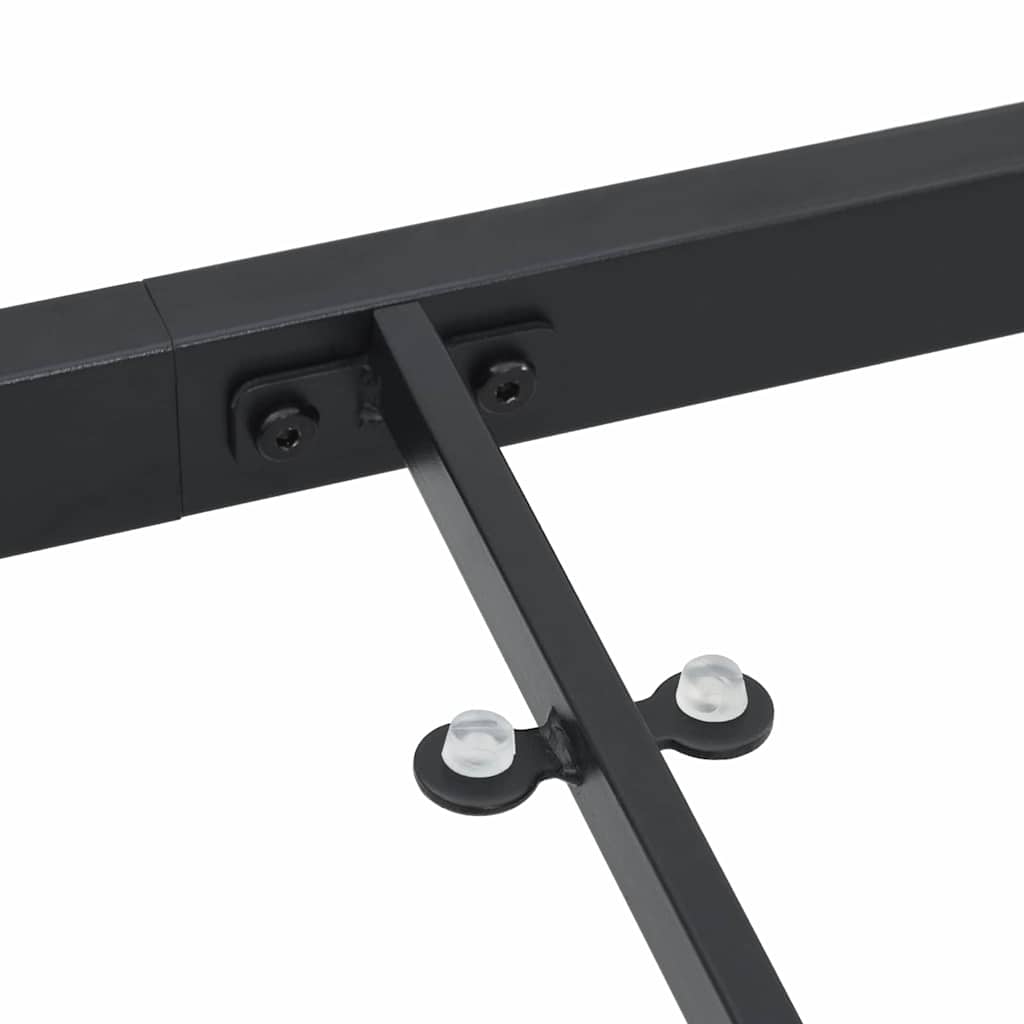 vidaXL Garden Table Black 80 x 80 x 73 cm Metal