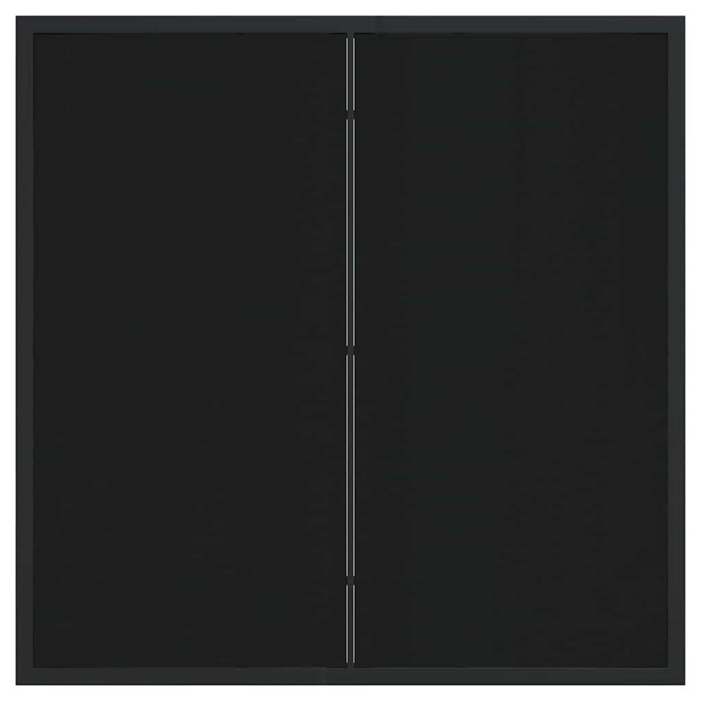 vidaXL Garden Table Black 80 x 80 x 73 cm Metal