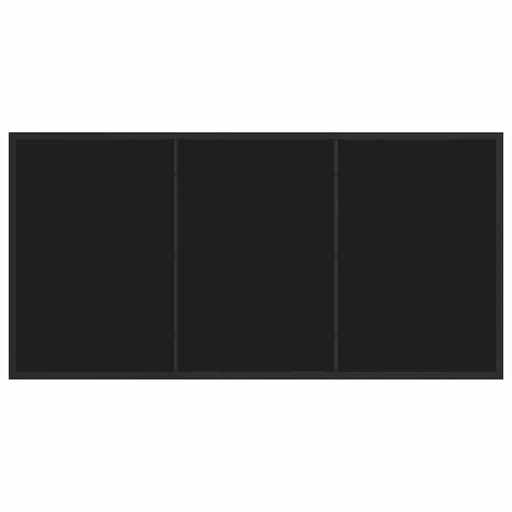 vidaXL Garden Table Black 140 x 70 x 73 cm Metal