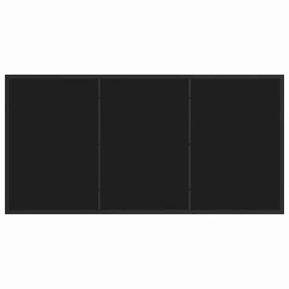vidaXL Garden Table Black 140 x 70 x 73 cm Metal