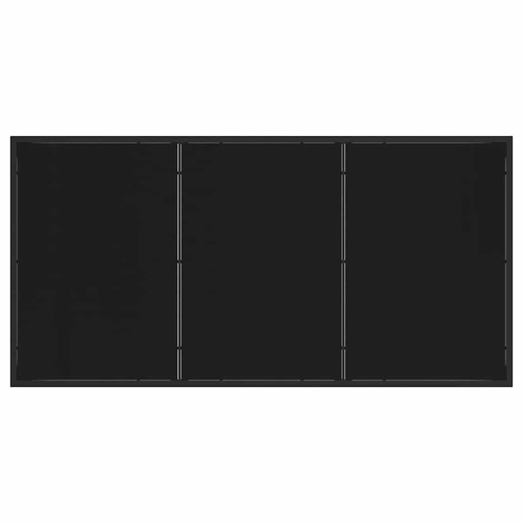vidaXL Garden Table Black 160 x 80 x 73 cm Metal