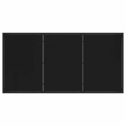vidaXL Garden Table Black 160 x 80 x 73 cm Metal