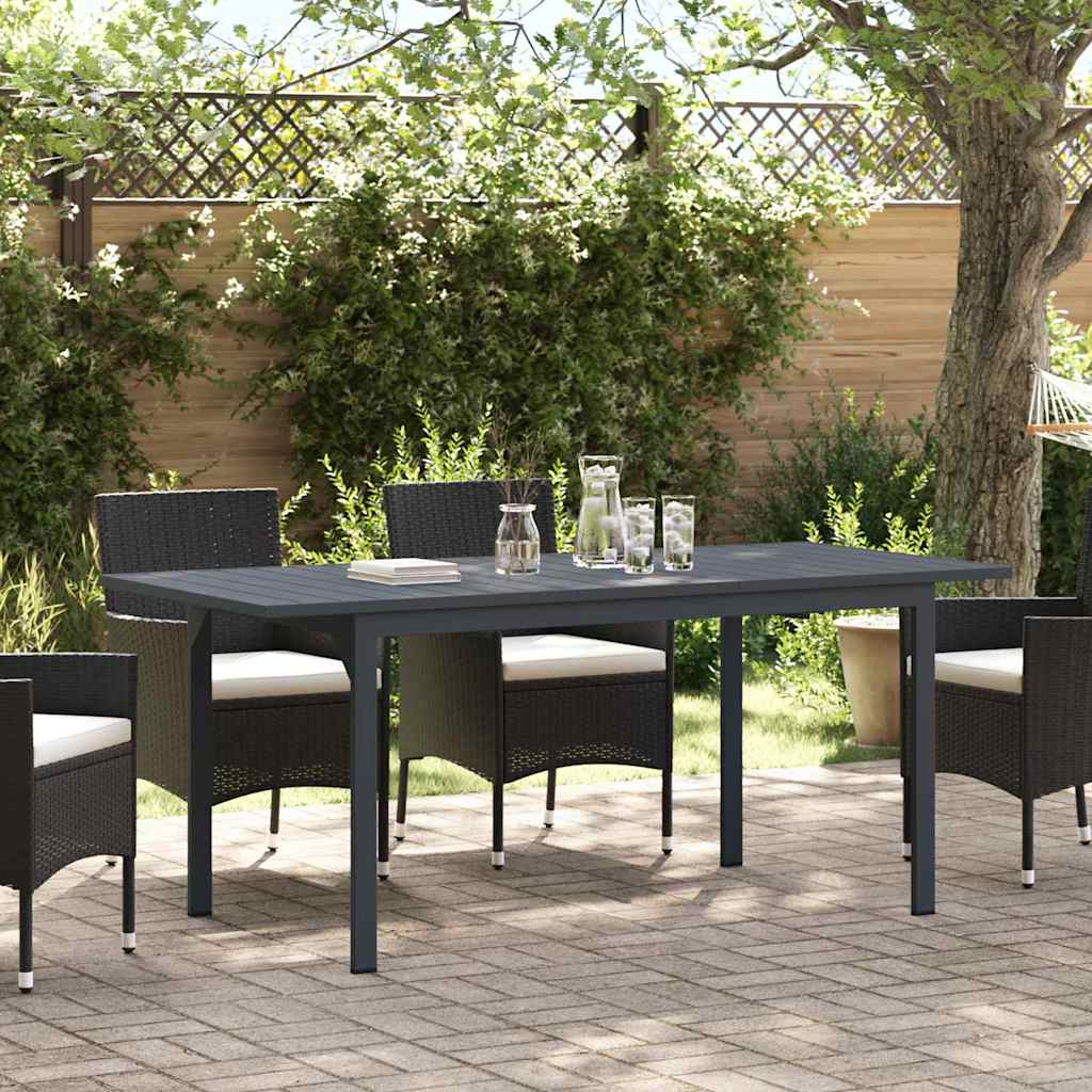 vidaXL Patio Table Anthracite 180 x 80 x 74 cm Powder-Coated Steel