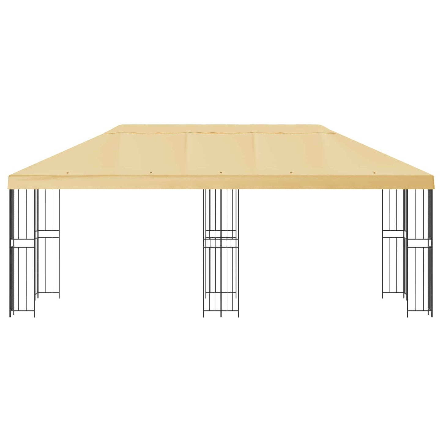vidaXL Garden Gazebo 6 x 3 m Cream Polyester and Steel 190 gsm