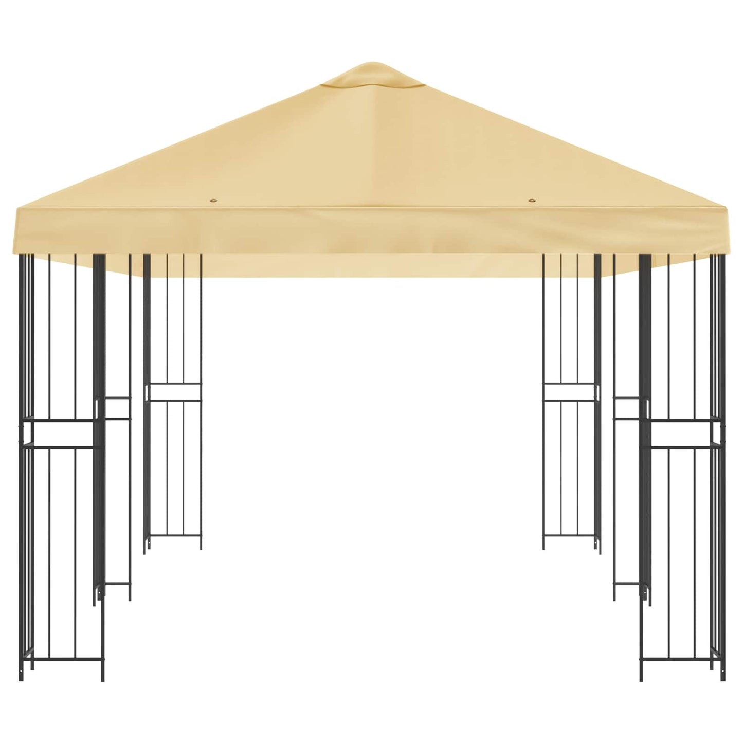 vidaXL Garden Gazebo 6 x 3 m Cream Polyester and Steel 190 gsm