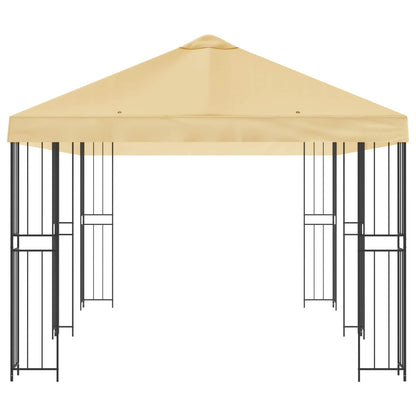 vidaXL Garden Gazebo 6 x 3 m Cream Polyester and Steel 190 gsm