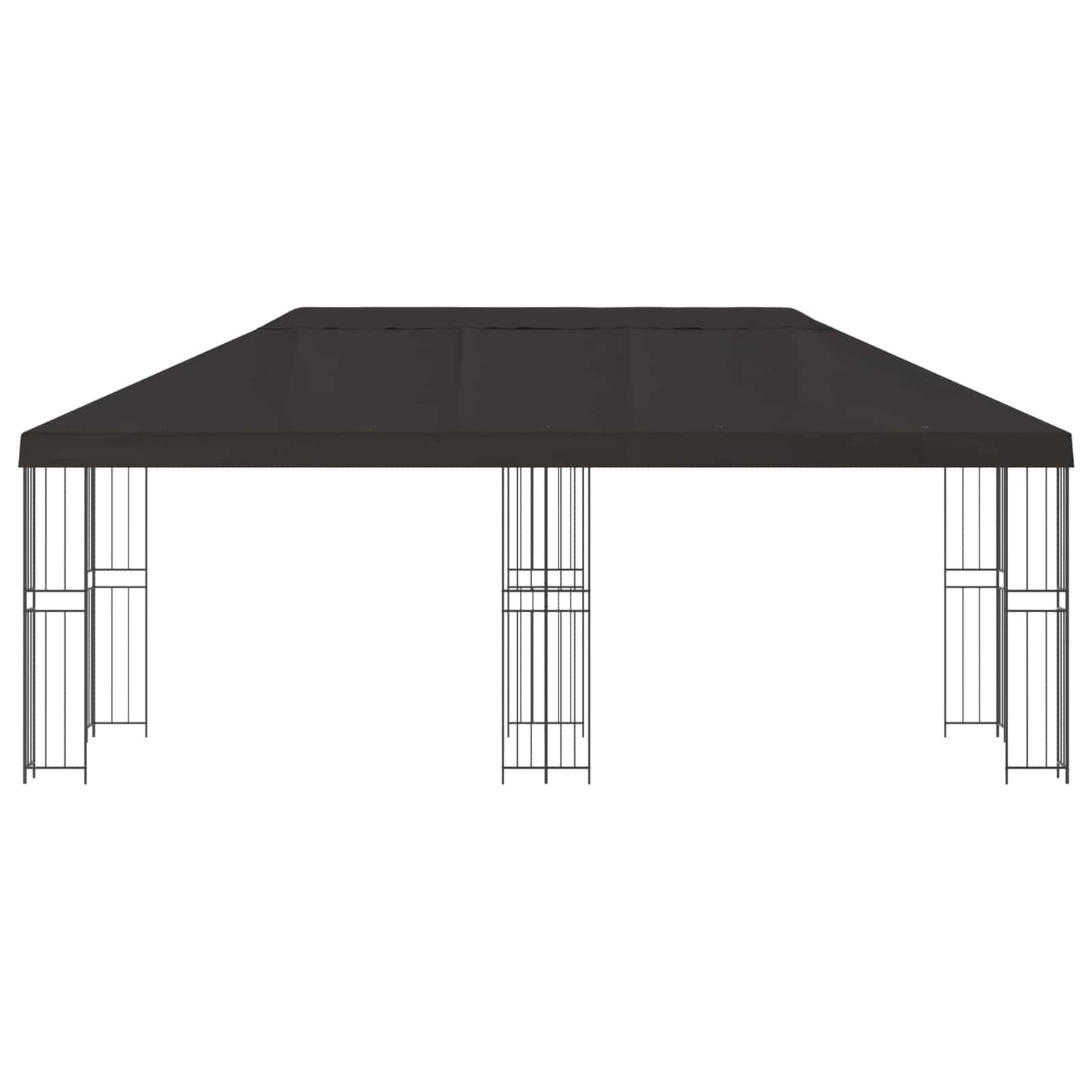 vidaXL Garden Gazebo 6 x 3 m Anthracite Polyester and Steel 190 gsm