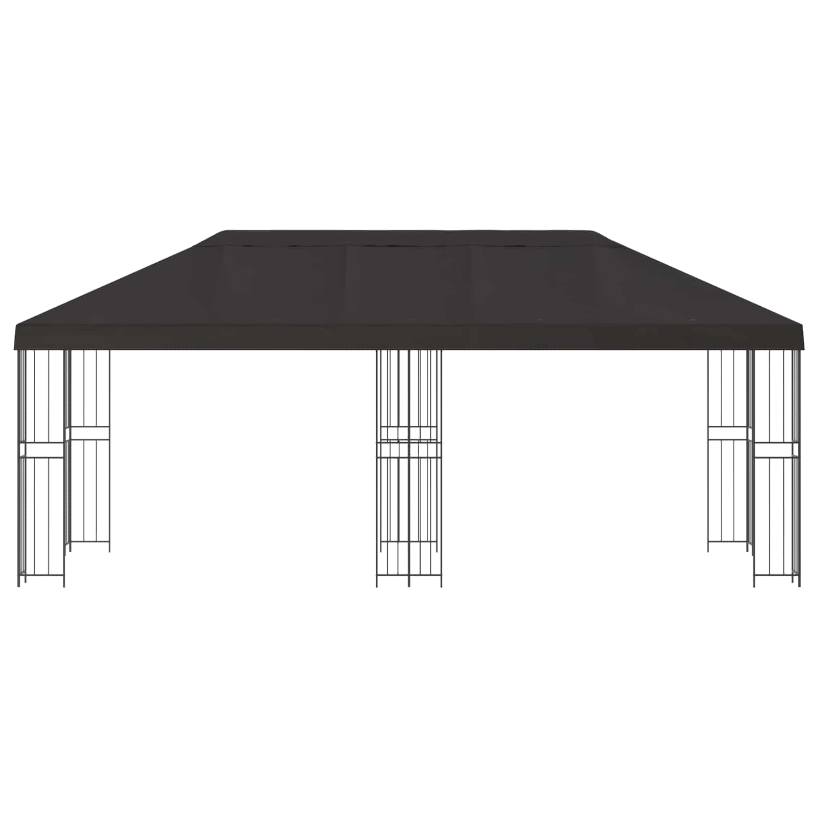 vidaXL Garden Gazebo 6 x 3 m Anthracite Polyester and Steel 190 gsm