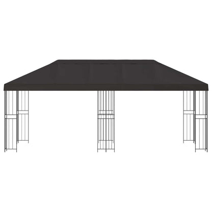 vidaXL Garden Gazebo 6 x 3 m Anthracite Polyester and Steel 190 gsm