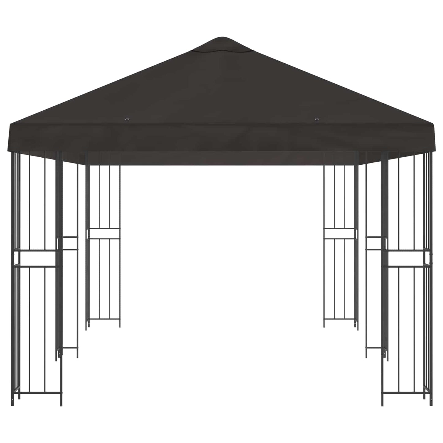 vidaXL Garden Gazebo 6 x 3 m Anthracite Polyester and Steel 190 gsm