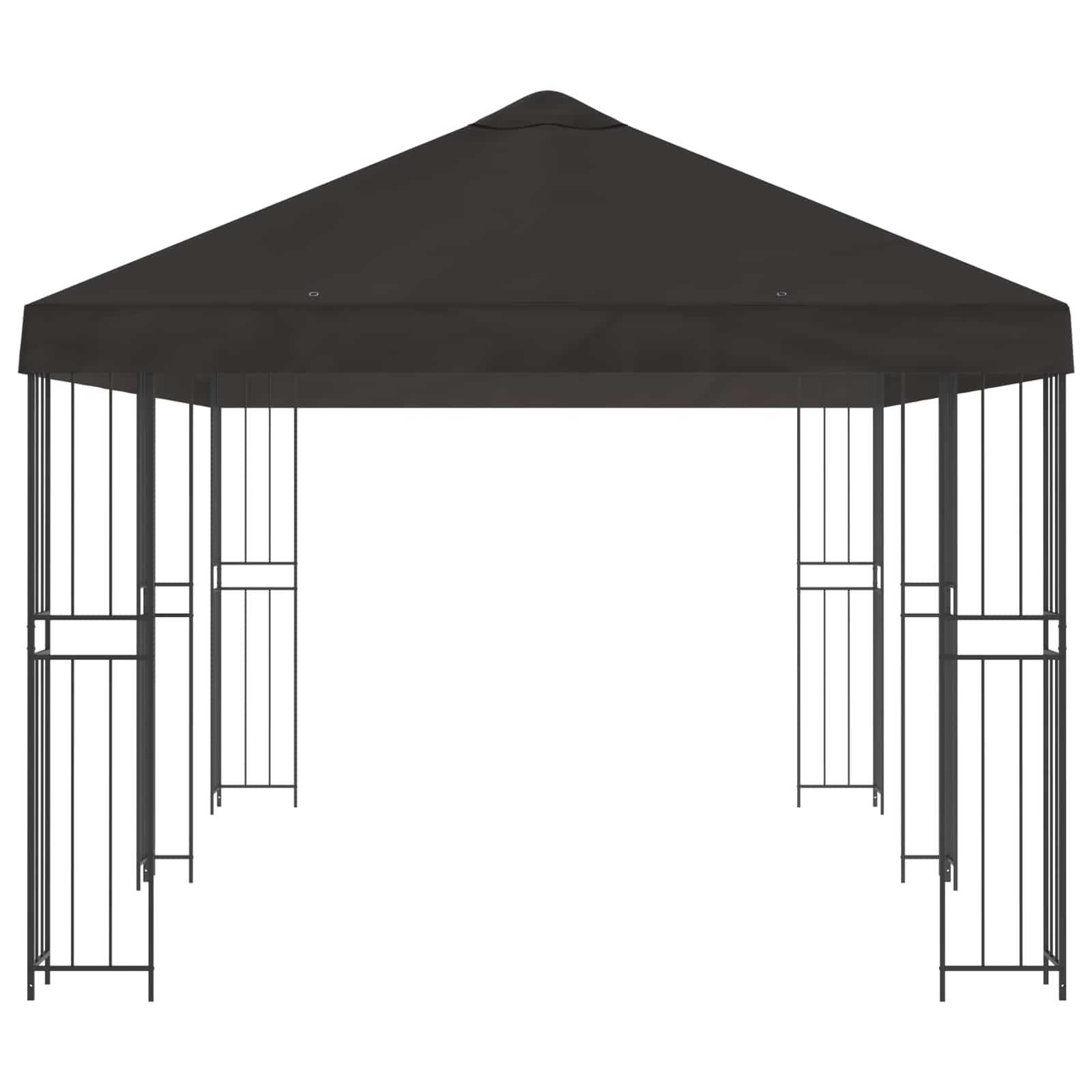 vidaXL Garden Gazebo 6 x 3 m Anthracite Polyester and Steel 190 gsm