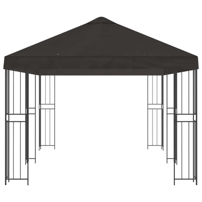 vidaXL Garden Gazebo 6 x 3 m Anthracite Polyester and Steel 190 gsm