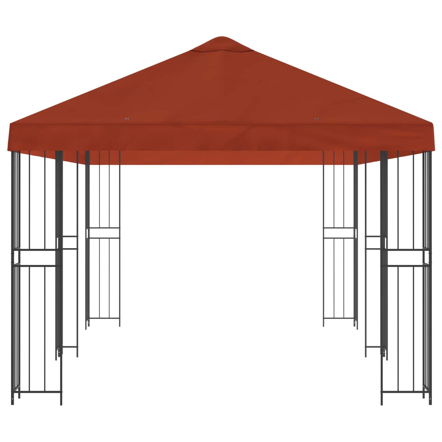 vidaXL Garden Gazebo 6 x 3 m Terracotta Polyester and Steel 190 gsm