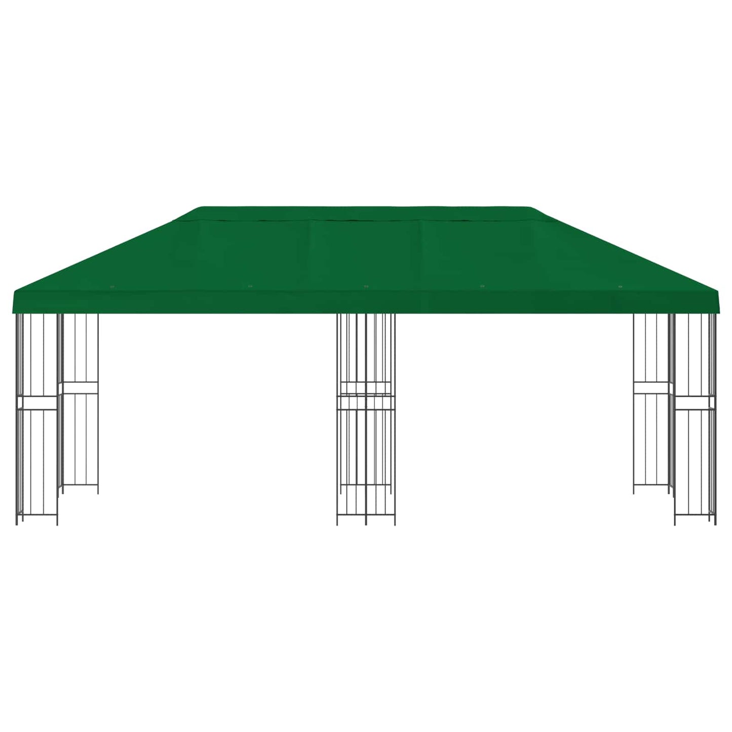 vidaXL Garden Gazebo 6 x 3 m Green Polyester and Steel 190 gsm