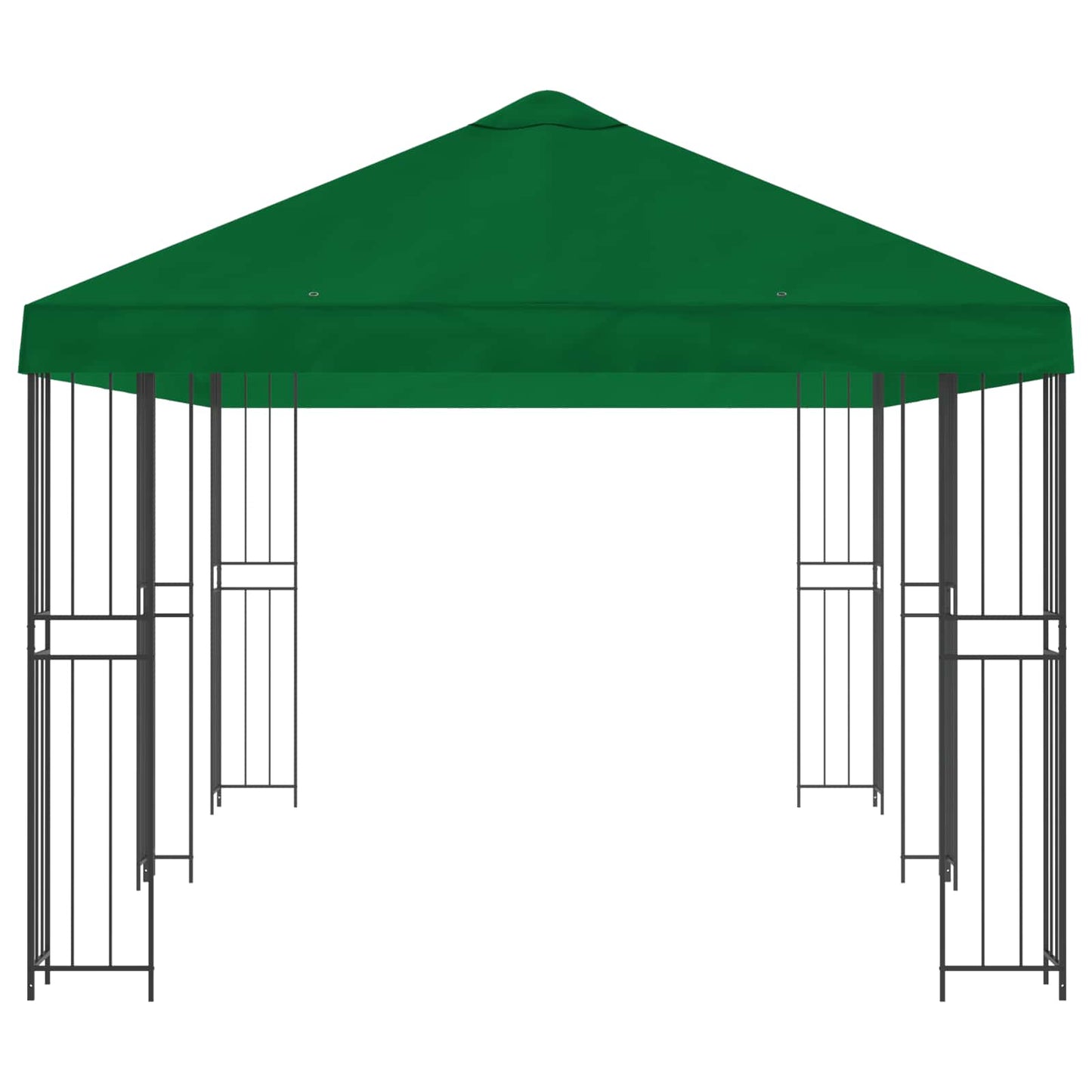 vidaXL Garden Gazebo 6 x 3 m Green Polyester and Steel 190 gsm
