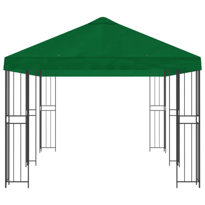 vidaXL Garden Gazebo 6 x 3 m Green Polyester and Steel 190 gsm