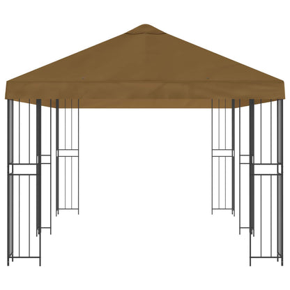 vidaXL Garden Gazebo 6 x 3 m Taupe Polyester and Steel 190 gsm