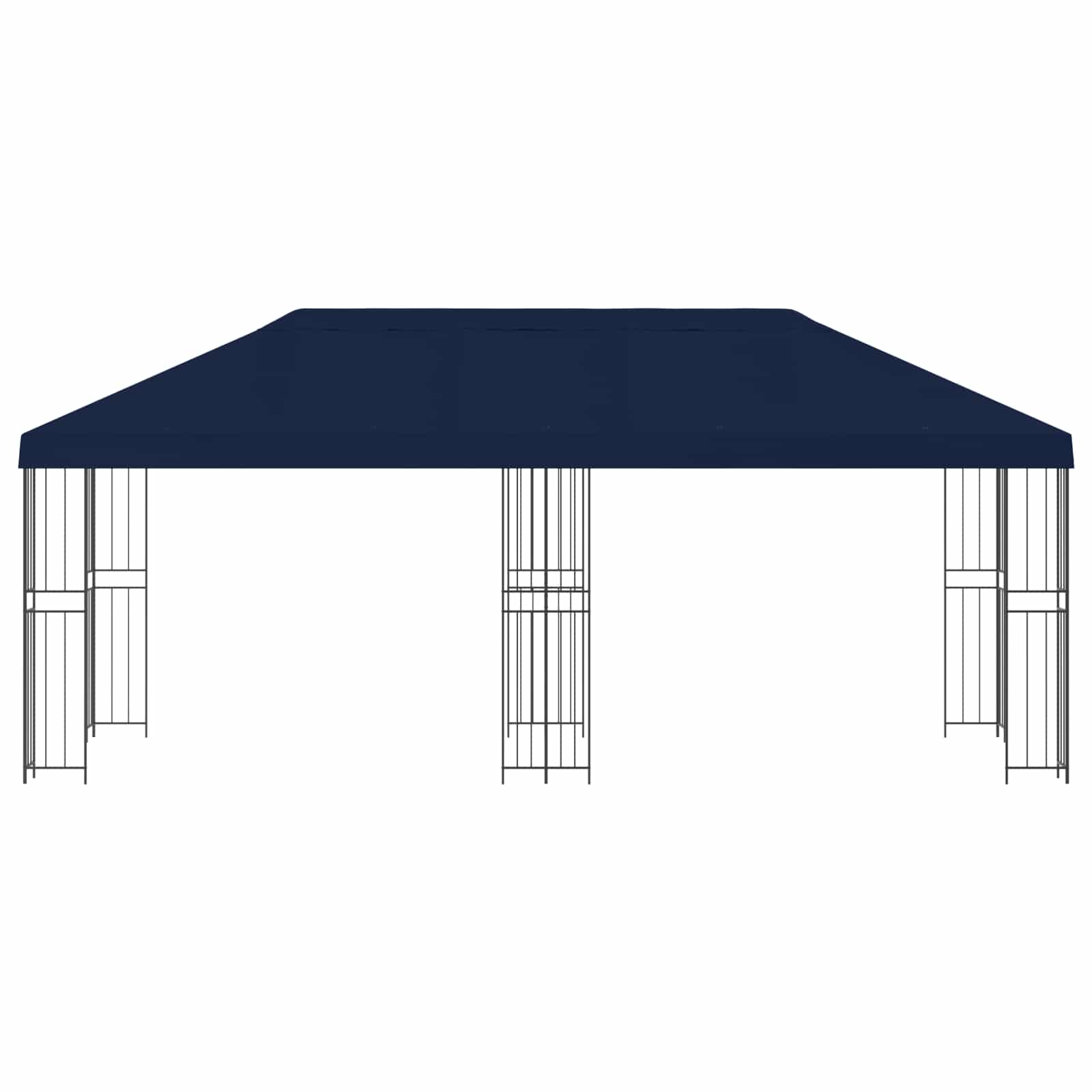 vidaXL Garden Gazebo 6 x 3 m Blue Polyester and Steel 190 gsm