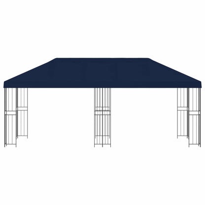 vidaXL Garden Gazebo 6 x 3 m Blue Polyester and Steel 190 gsm