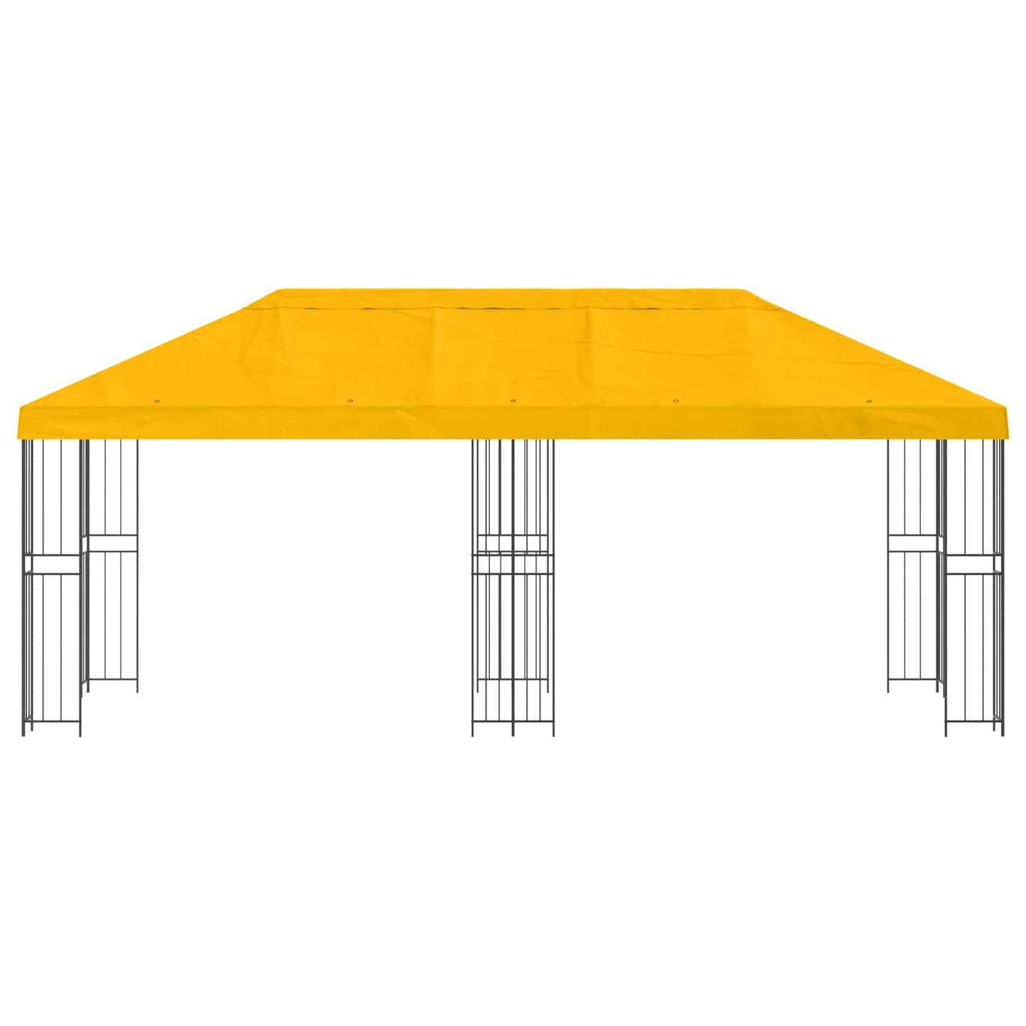 vidaXL Garden Gazebo 6 x 3 m Yellow Polyester and Steel 190 gsm