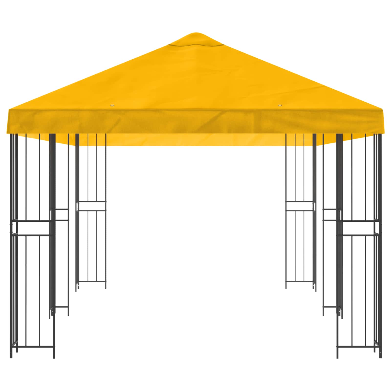 vidaXL Garden Gazebo 6 x 3 m Yellow Polyester and Steel 190 gsm