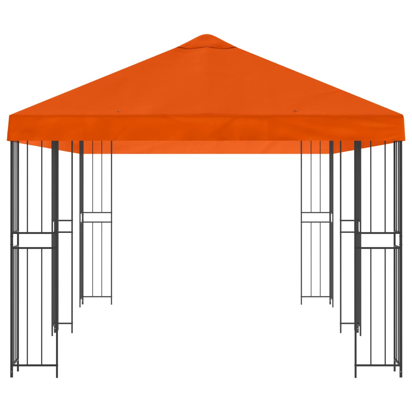 vidaXL Garden Gazebo 6 x 3 m Orange Polyester and Steel 190 gsm