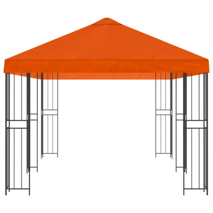 vidaXL Garden Gazebo 6 x 3 m Orange Polyester and Steel 190 gsm