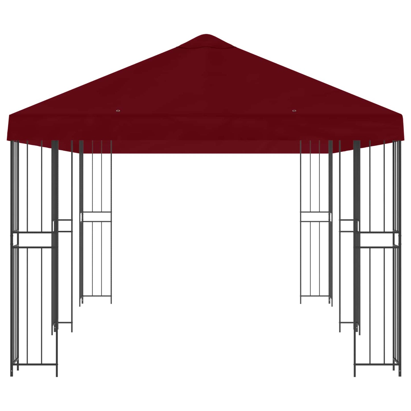 vidaXL Garden Gazebo 6 x 3 m Burgundy Polyester and Steel 190 gsm