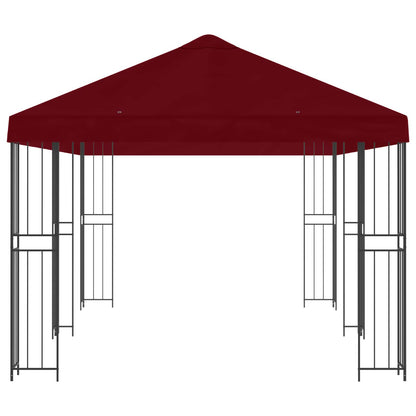 vidaXL Garden Gazebo 6 x 3 m Burgundy Polyester and Steel 190 gsm