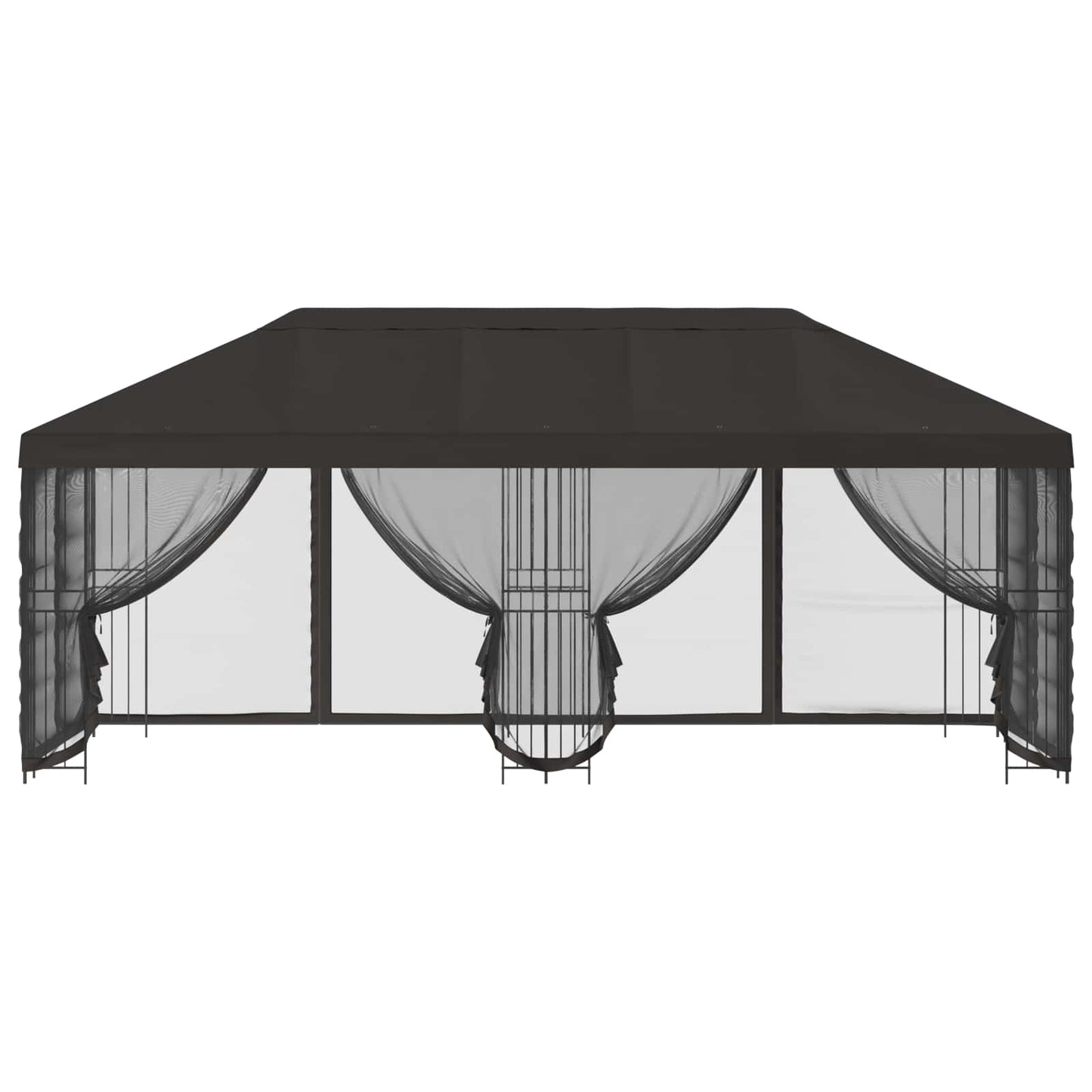 vidaXL 6 x 3 m Anthracite Polyester and Steel 190 gsm