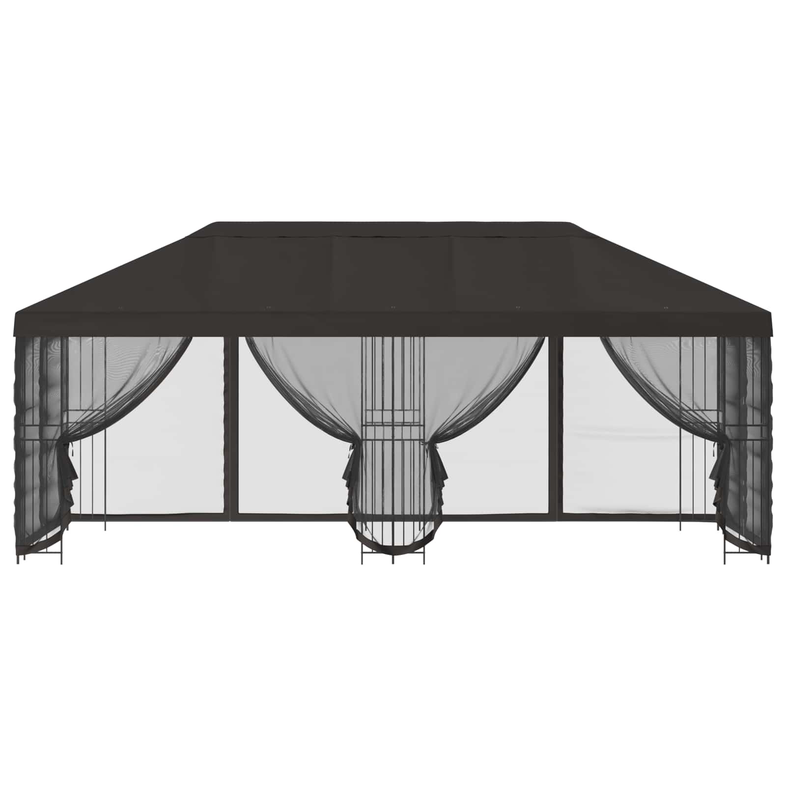 vidaXL 6 x 3 m Anthracite Polyester and Steel 190 gsm