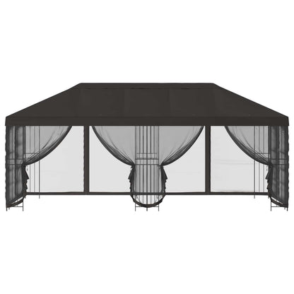 vidaXL 6 x 3 m Anthracite Polyester and Steel 190 gsm