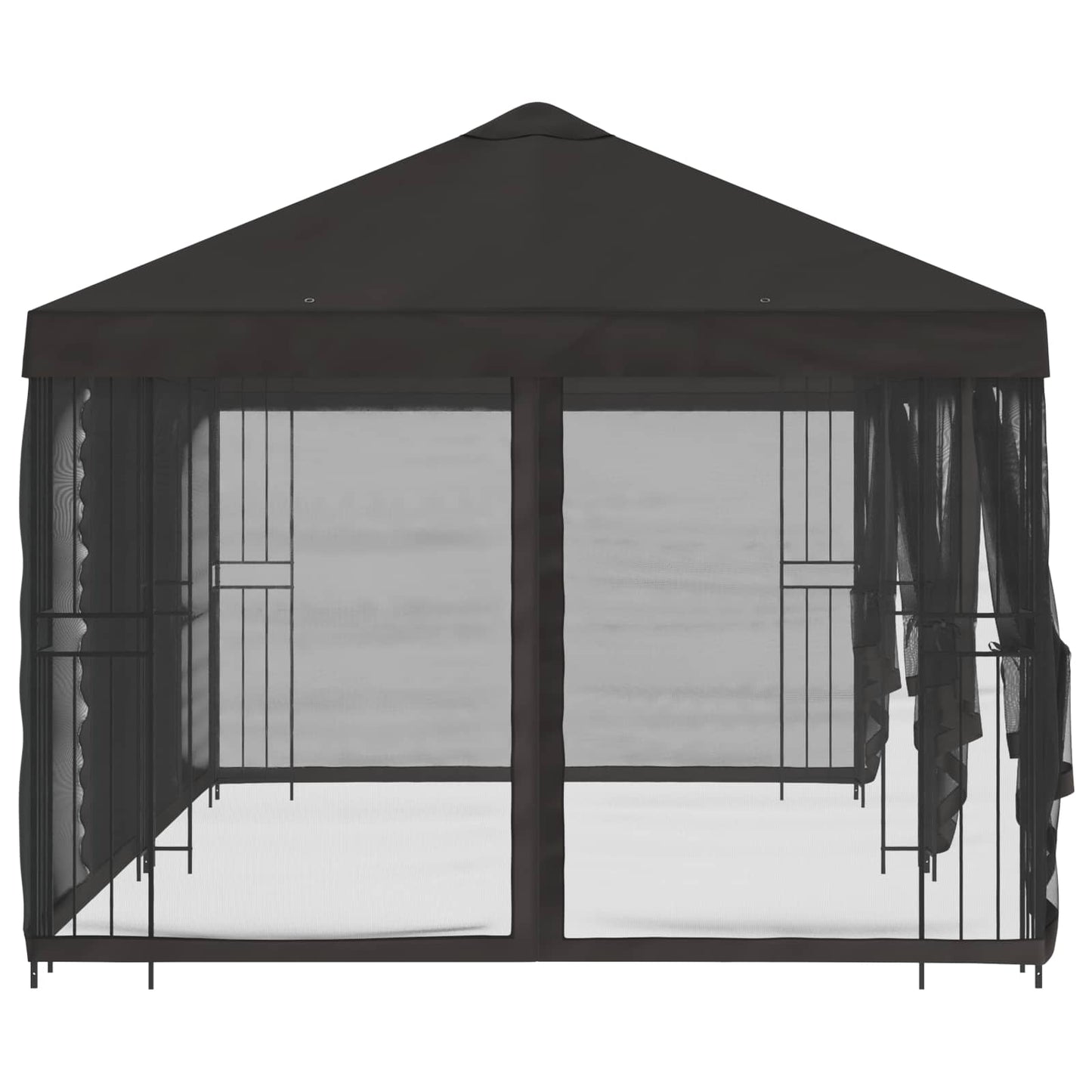 vidaXL 6 x 3 m Anthracite Polyester and Steel 190 gsm