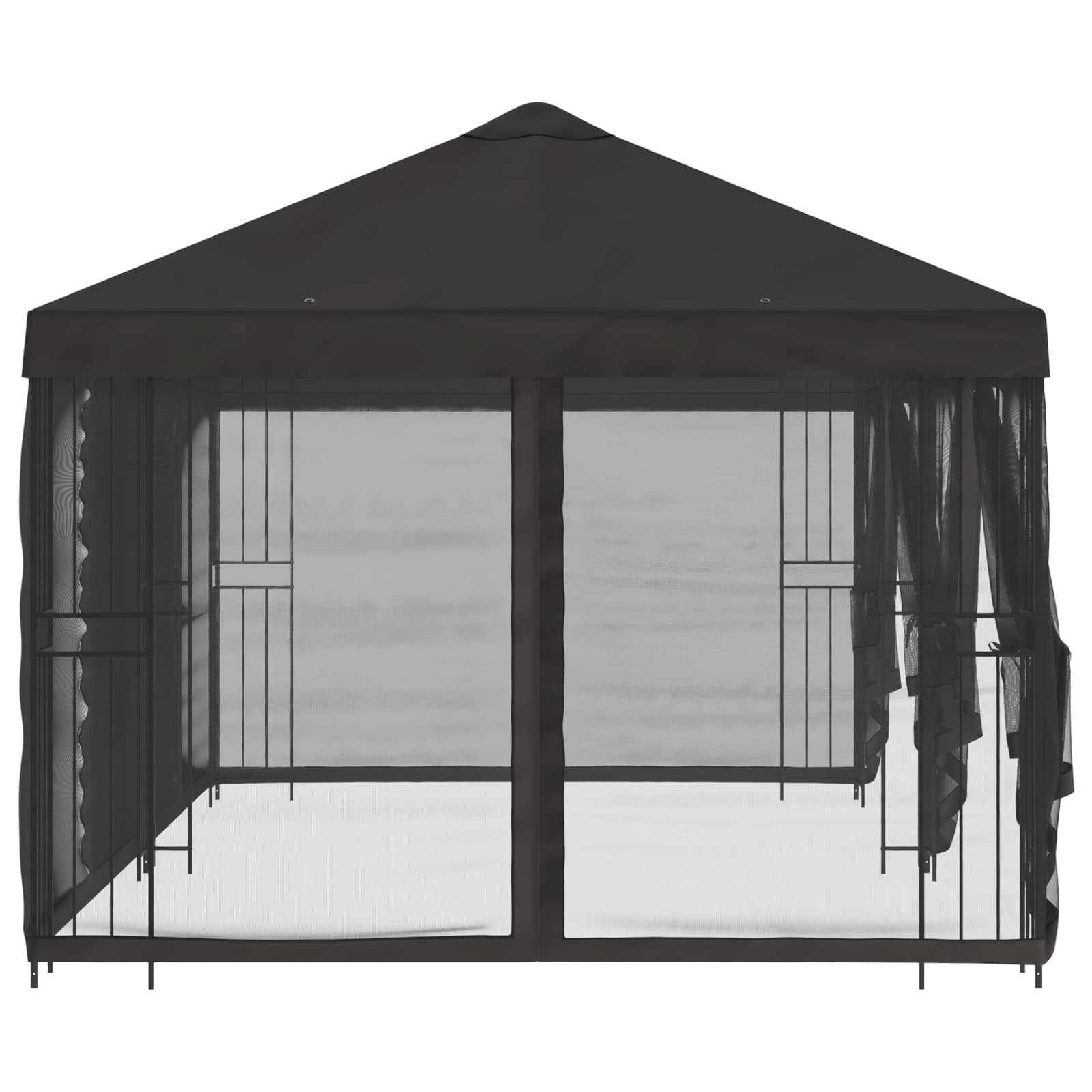 vidaXL 6 x 3 m Anthracite Polyester and Steel 190 gsm