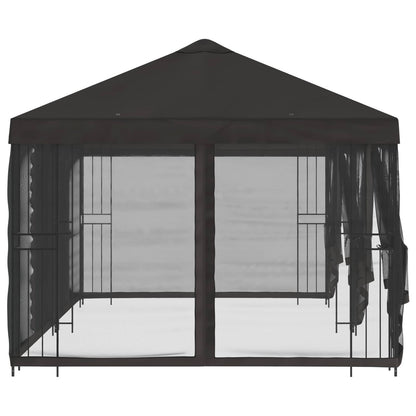 vidaXL 6 x 3 m Anthracite Polyester and Steel 190 gsm