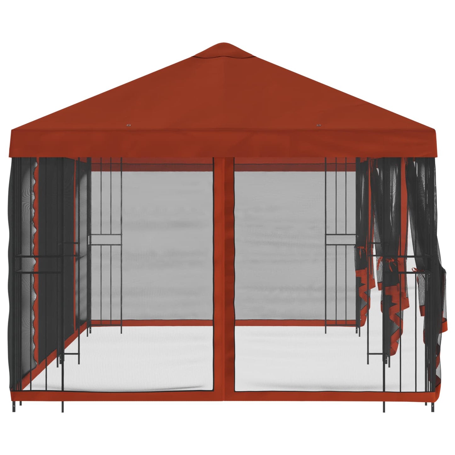 vidaXL 6 x 3 m Terracotta Polyester and Steel 190 gsm
