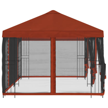 vidaXL 6 x 3 m Terracotta Polyester and Steel 190 gsm