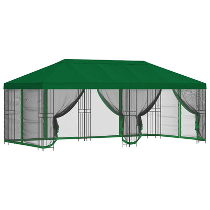 vidaXL 6 x 3 m Green Polyester and Steel 190 gsm